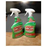 2 BOTTLES OF SPRAY AND WASH 1ST TIME STAIN