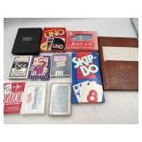 Box of cards and card games