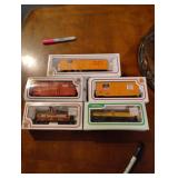 5 train cars