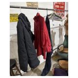 Eddie Bauer hooded windbreaker jacket In red size