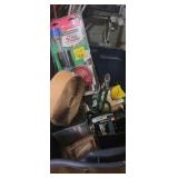 Screws , nails,  tape measure, toilet kit weather