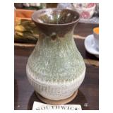 Southwick Pottery, Anderson, IN, handmade vase,