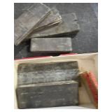 Box of  sharpening stones