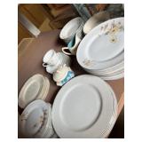 Variety of china dinnerware