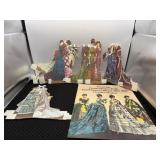 Victorian fashion paper dolls, only three ladies
