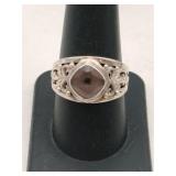 Art deco band ring  marked 925 signed size 9