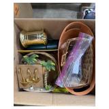 Nail polish, baskets, wall decorations, house