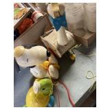 Tagalong toys, including turtle Snoopy and Mother