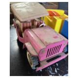 pressed-steel Tonka No. 350 Pink Surrey Jeep