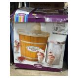 New open box Nostalgia 4-Quart Electric Wood
