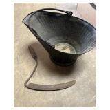Ash bucket, and hand sickle