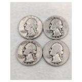 1941,1943 silver quarters