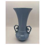 Abingdon pottery, light blue ceramic vase.