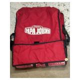insulated Papa John's pizza delivery hot bag