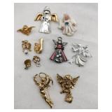 Angel brooches