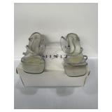 Mixit size 12 Frankie silver color strappy heels