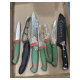 Variety of kitchen knives