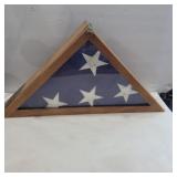 Wood flag box with flag latch needs fixed