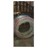 Red and blue pex line 3/4 !aprox 20 ft