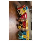 Vintage fisher price circus train with animals.