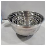 4 stainless steel bowls 4 different sizes