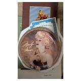 Marilyn Monroe plate & Barbara Willis photos