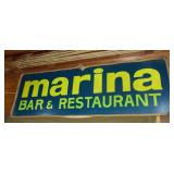 Retro Marina Restaurant Sign