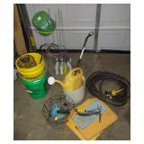 Gardening Tomato Cages, Hose, Tools+