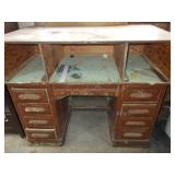 Vtg Rustic Desk w/ Shelf on Top