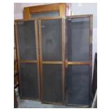 3 Vtg Small Screen Doors