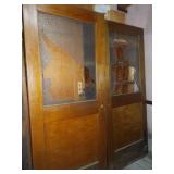 2 Vtg Swinging Doors- Wells Lumber Co