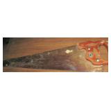 Retro Superior Warranted Hand Saw