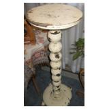 Antique Painted Teak? Wood Plant Stand