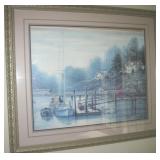HUGE Nautical Framed Art