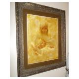 1930 OIL Framed Mother & Child by Robert Owen