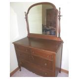 Antique OAK Dresser w/ Mirror