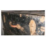Vintage Black Metal Chest