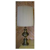 Vintage Solid Brass Stiffle Table Lamp