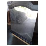Black Art Deco Style Dresser Mirror only