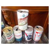 Pull Tab Beer Cans- Schlitz, Hamms, Bud, Pabst+