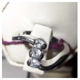 Lia Sophia Triple Stone Ring