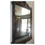 Antique Federal Mahogany Mirror