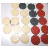 22 Clay "Stop Monkeying" Poker Chips