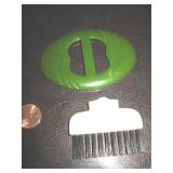 Vintage Celluloid Belt Buckle & Fuller Brush