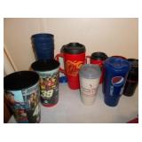 2 Coca-Cola Nascar Cups, Pepsi & Other Travel Cups