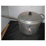 Vtg 6 Qt Mirro Aluminum Pot w/ Lid