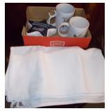 Casino Mugs, North Star & Embroidered Napkins+