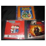 3 Youth Computer Games- Peanuts, Veggie Tales+