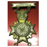 Vtg Brass Junior Marksmanship Program Medal