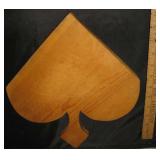 12" Vtg Spade Cutting Board